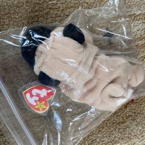 Beanie baby Pugsley,4th generation